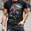 Round Neck Casual Wear Summer New Men's Tops Short-sleeved T-shirt Novelty Pattern 3D Digital Printing